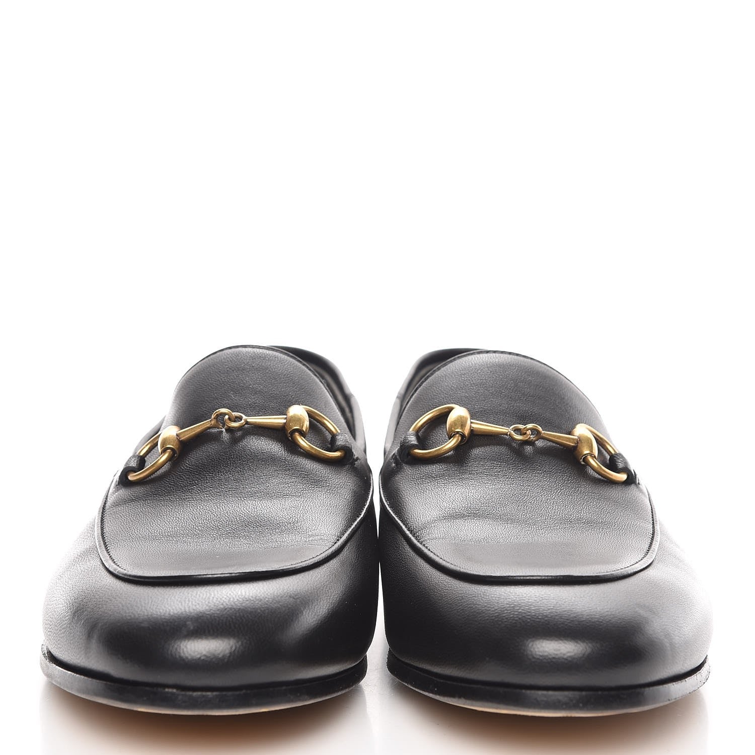 Gucci Lambskin Womens Brixton Horsebit Loafers 36.5 Black 10 of 18