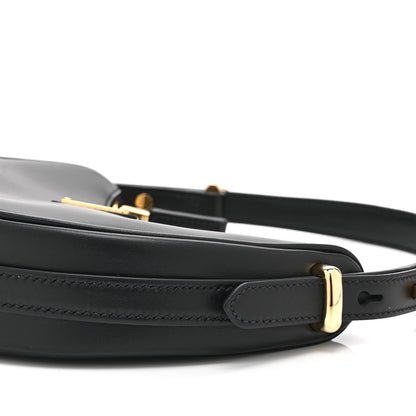 Prada Soft Calfskin Mini Arque Shoulder Bag Black 10 of 11