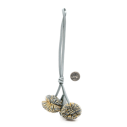 Miu Miu Calfskin Trick Bag Charm Lake Blue 2 of 4