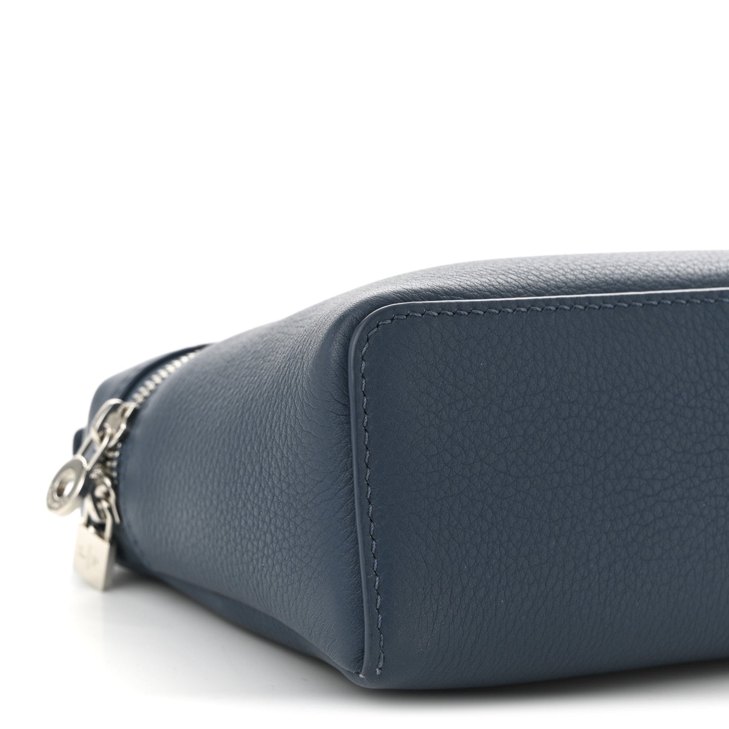 Loro Piana Grained Calfskin L19 Extra Pocket Pouch Cloud Sky 8 of 9