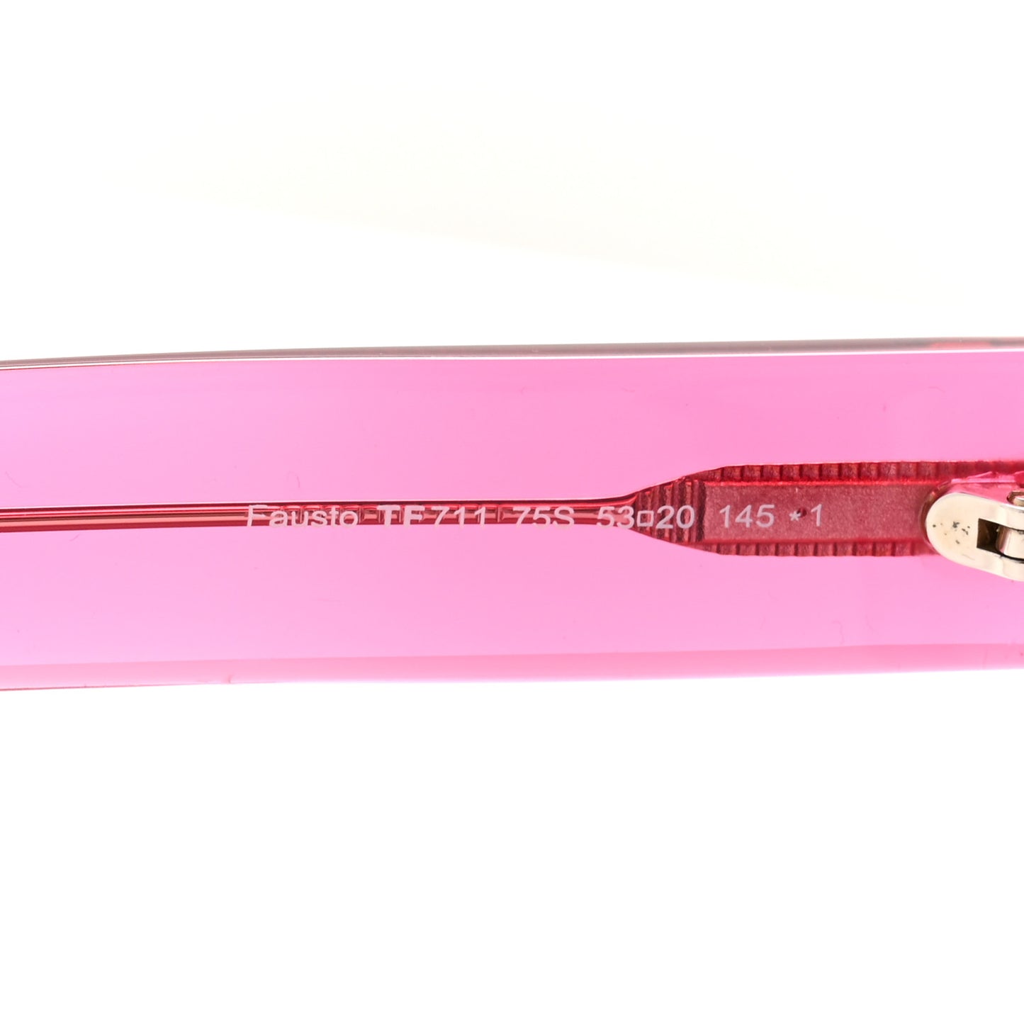 Acetate Fausto Sunglasses TF711 Transparent Pink