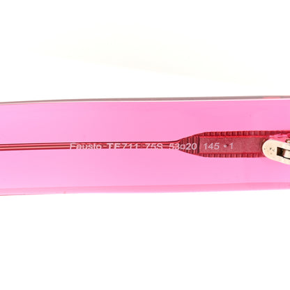 Tom Ford Acetate Fausto Sunglasses TF711 Transparent Pink 6 of 8