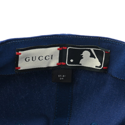 Gucci X MLB Cotton NY Yankees Baseball Hat 57-61 Blue 8 of 10