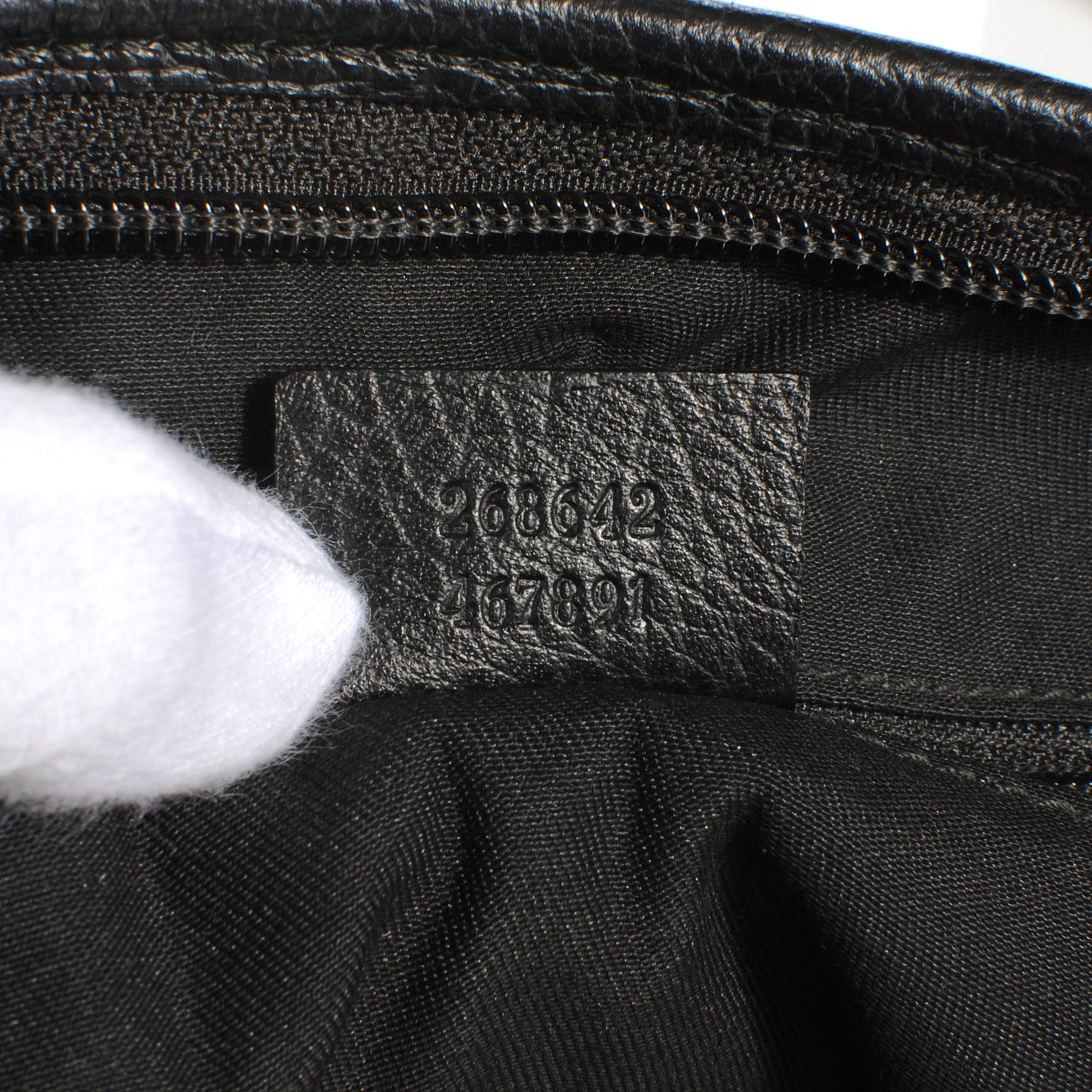 Gucci Monogram Abbey Messenger Bag Black 7 of 8