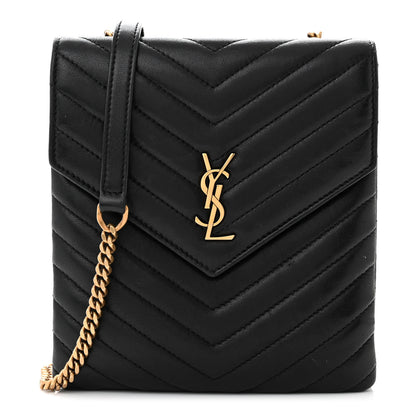 Saint Laurent Lambskin Quilted Double Flap Bag Black 1 of 10