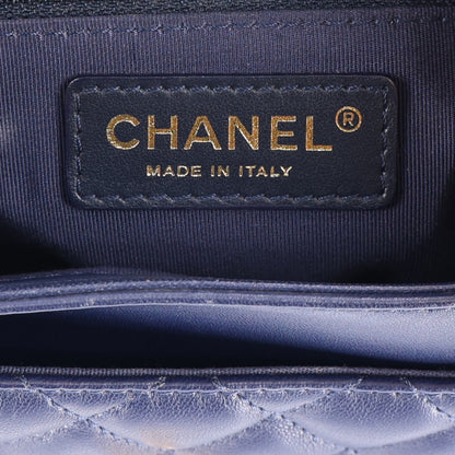 Chanel Lambskin Quilted Medium Lovely Day Flap Blue 6 of 10