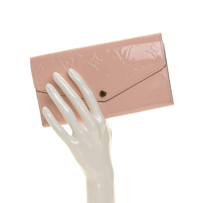 Louis Vuitton Vernis Sarah Wallet NM Rose Ballerine 2 of 6