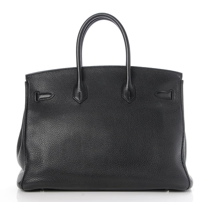 Hermes Taurillon Clemence Birkin 35 Black 5 of 32
