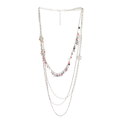 Chanel Bead Pearl CC Charm Multistrand Necklace Gold　 3 of 5