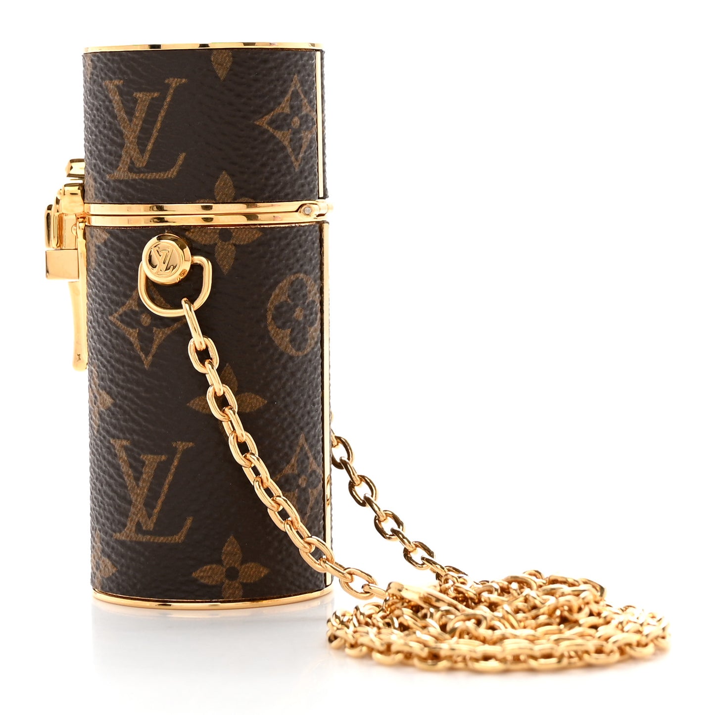 Monogram Chain Lipstick Case