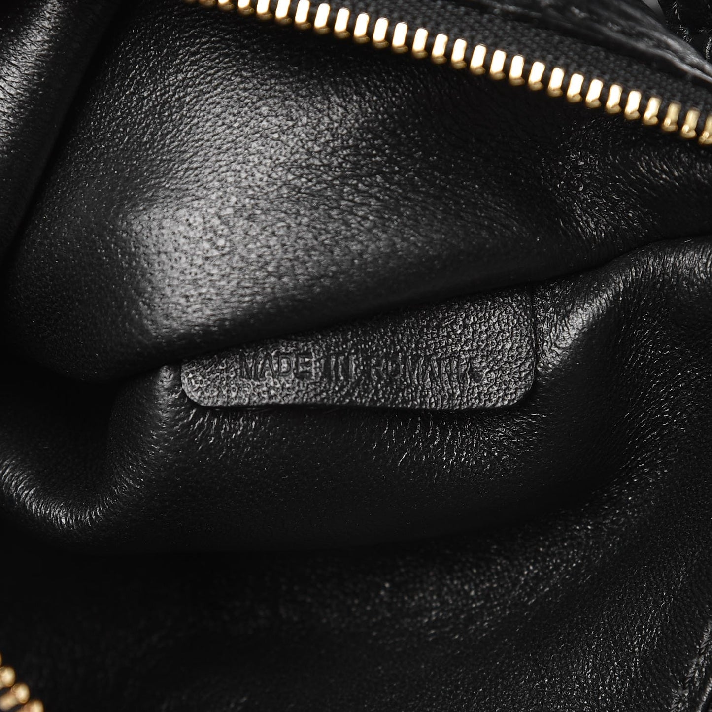 Signature Grain Calfskin Check Embossed Small Canterbury Tote Black