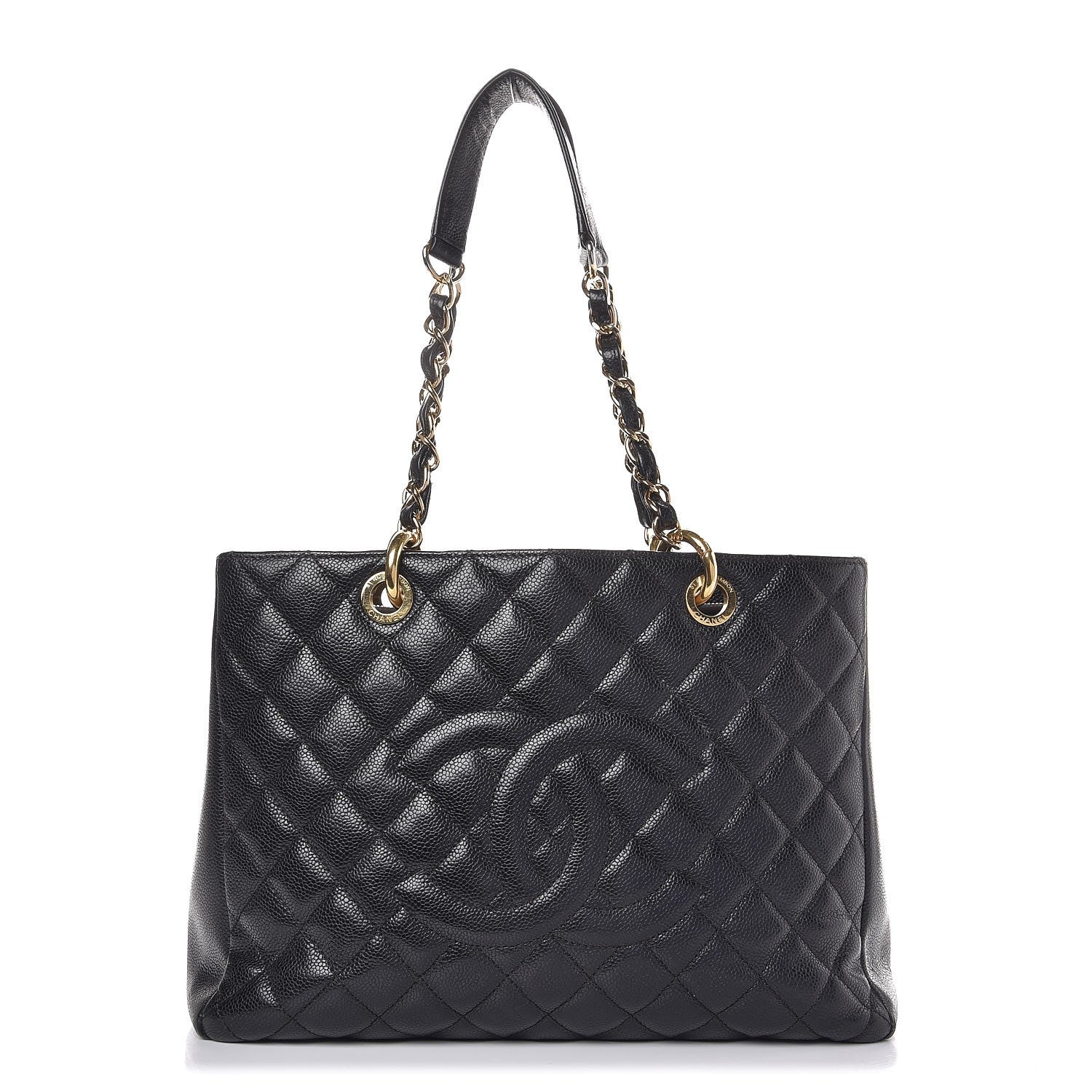 Chanel Caviar Quilted Grand Shopping Tote GST Black 1 of 16