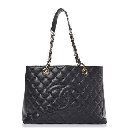 Chanel Caviar Quilted Grand Shopping Tote GST Black 1 of 16