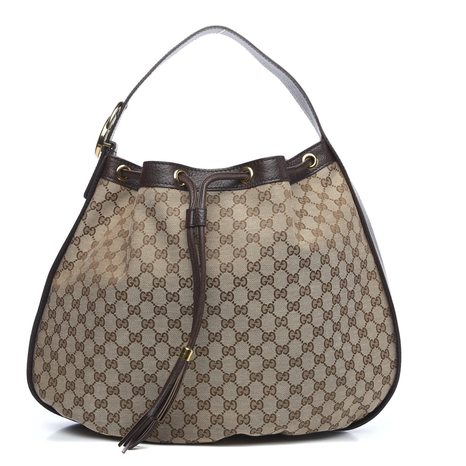 Gucci Monogram Medium Interlocking Icon Shoulder Bag Dark Brown 1 of 9