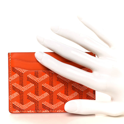 Goyard Goyardine Saint Sulpice Card Holder Orange 2 of 9