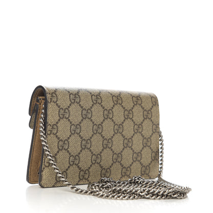 Gucci GG Supreme Monogram Super Mini Dionysus Shoulder Bag Taupe 2 of 8