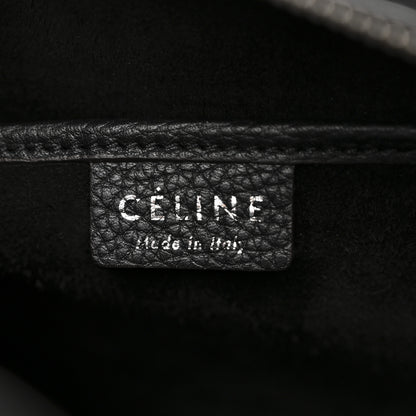 Celine Drummed Calfskin Nano Luggage Black 7 of 11
