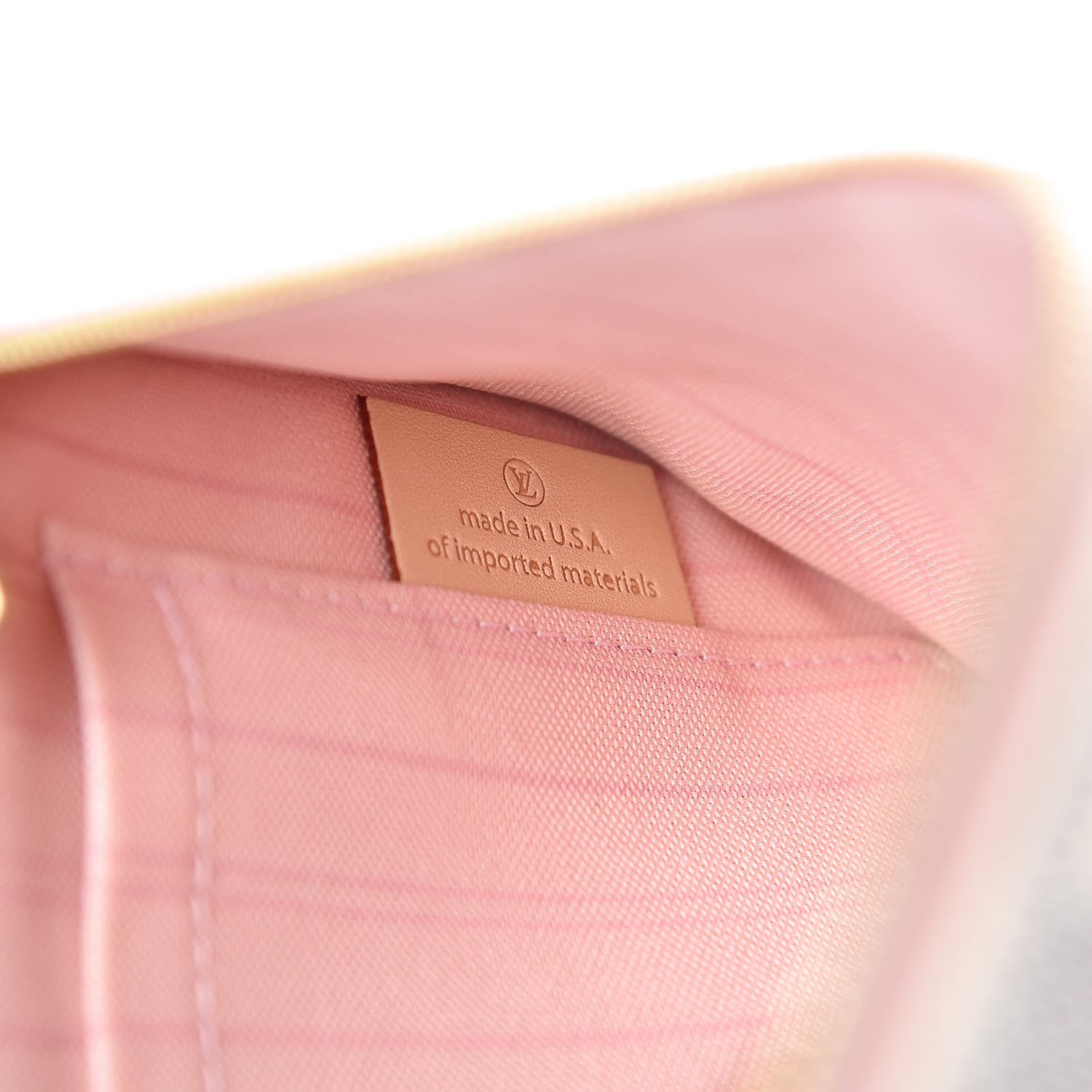 Louis Vuitton Damier Azur Neverfull MM GM Pochette Rose Ballerine 7 of 8