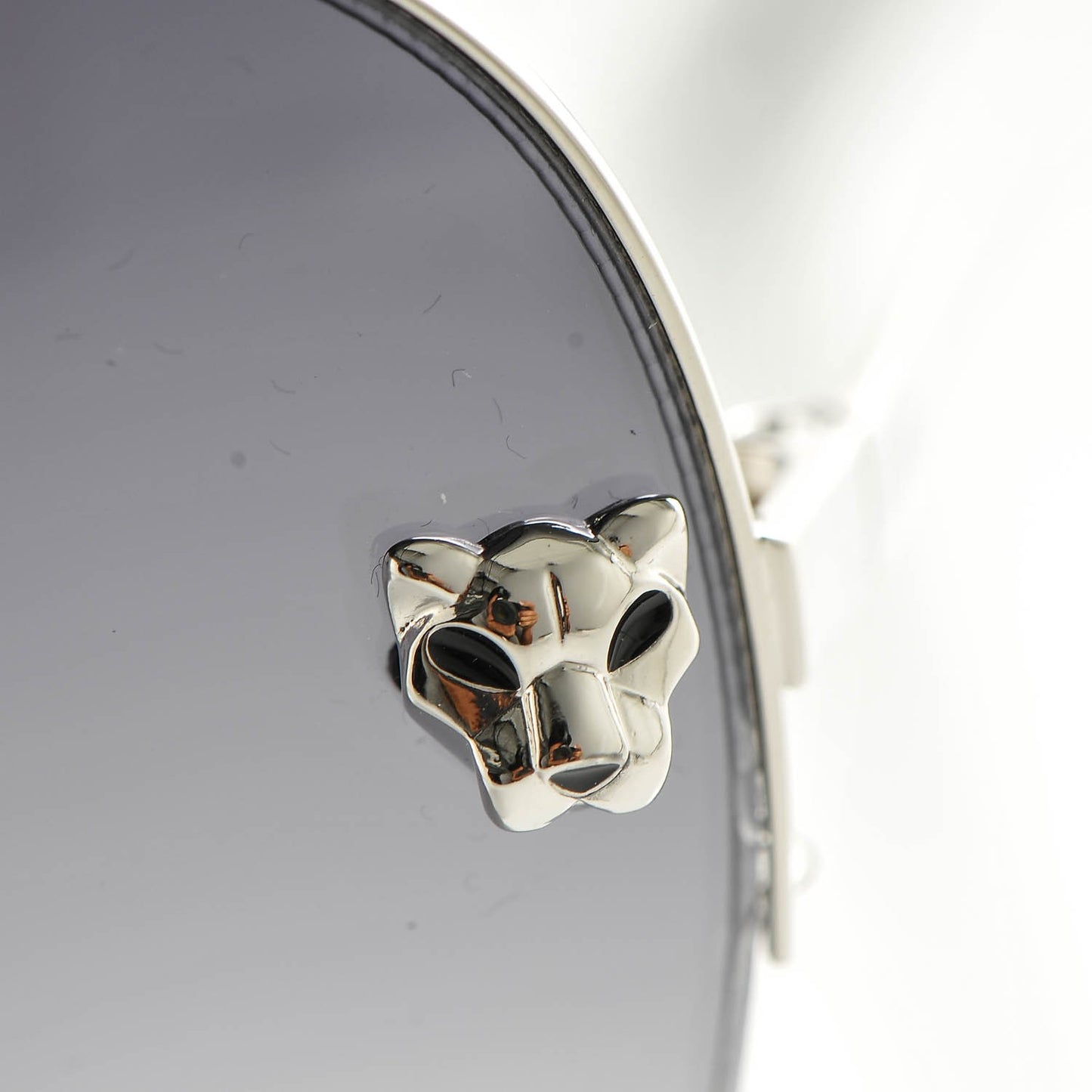 Panthere De Aviator Sunglasses Silver