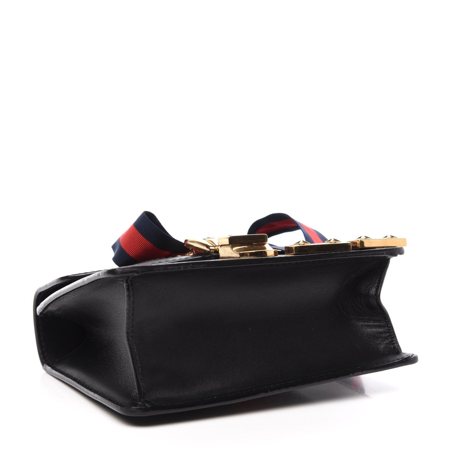Calfskin Mini Sylvie Chain Shoulder Bag Black