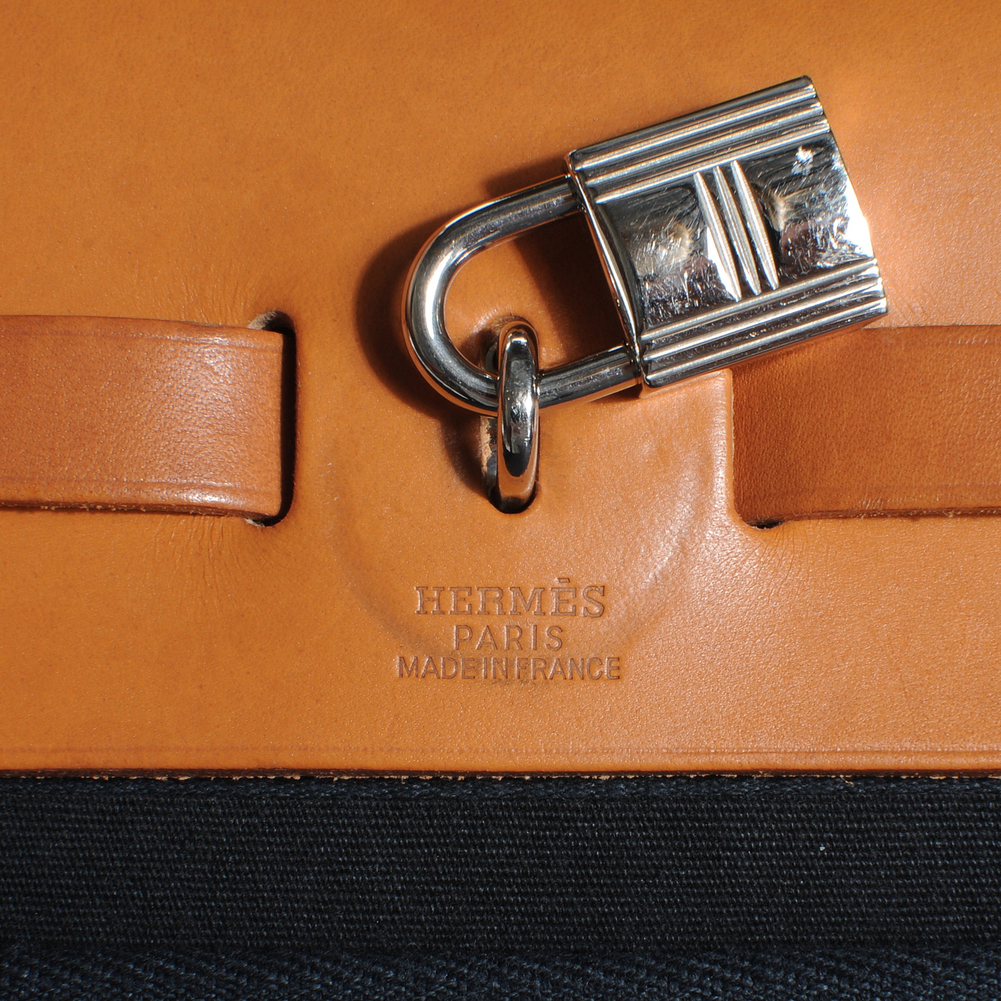 Hermes Toile Herbag PM Natural and Black 11 of 15