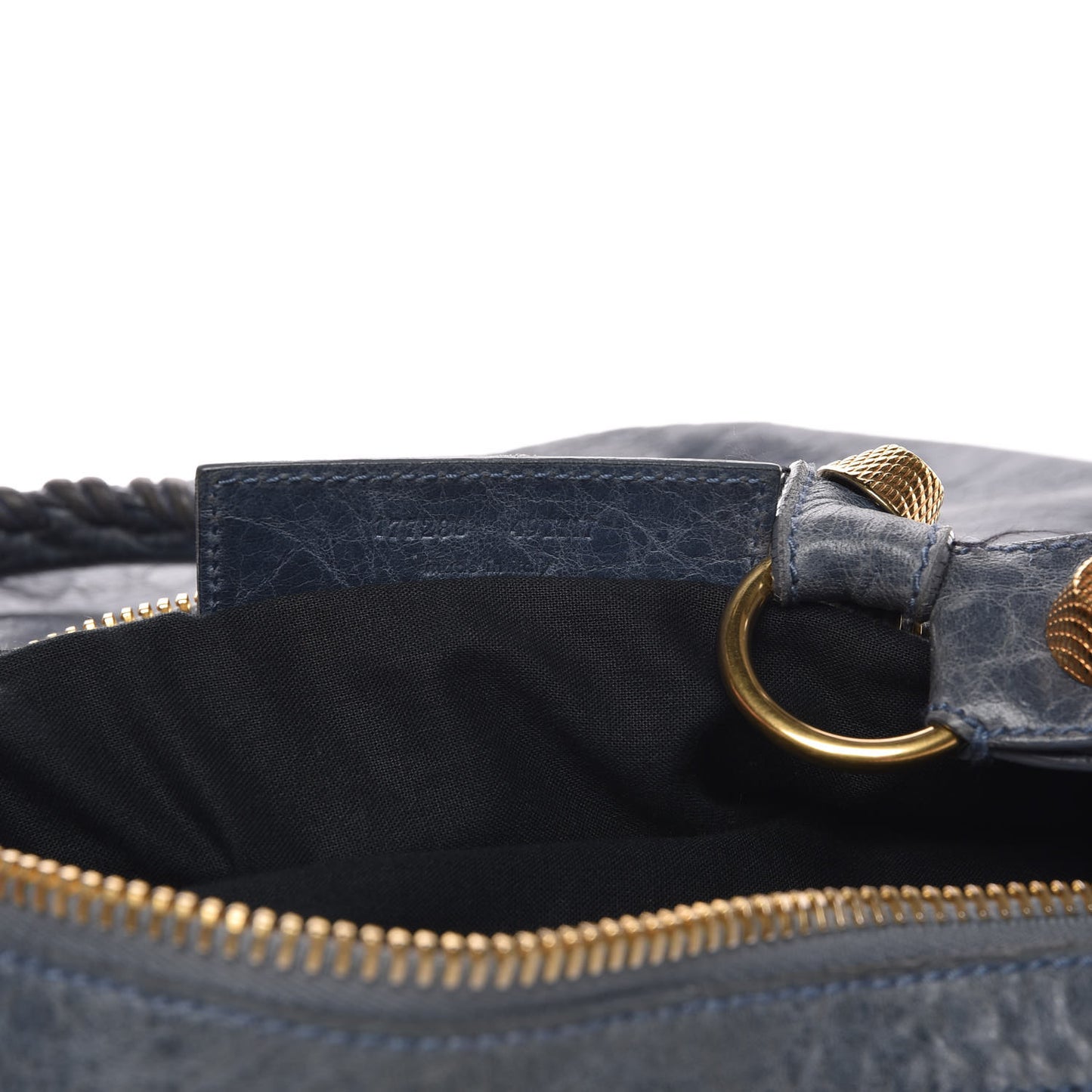 Chevre Giant 21 Gold Hardware Hobo Bleu