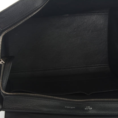 Celine Drummed Calfskin Suede Medium Trapeze Black 5 of 6