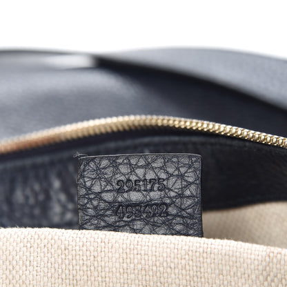 Gucci Pebbled Calfskin Medium Soho Hobo Blue 7 of 7