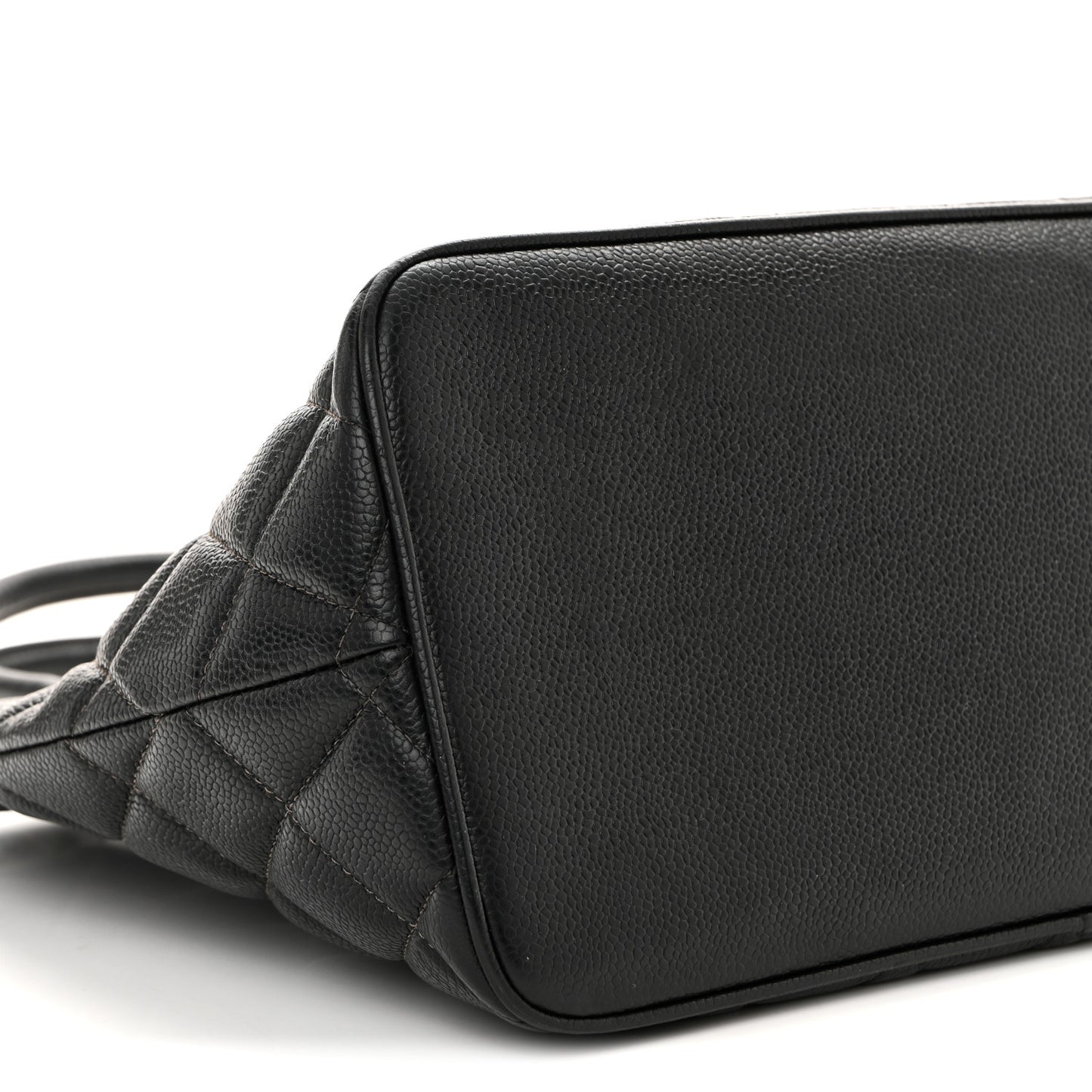 Caviar Quilted Medallion Tote Black