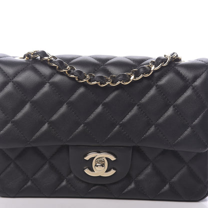 Chanel Lambskin Quilted Mini Rectangular Flap Black 10 of 17