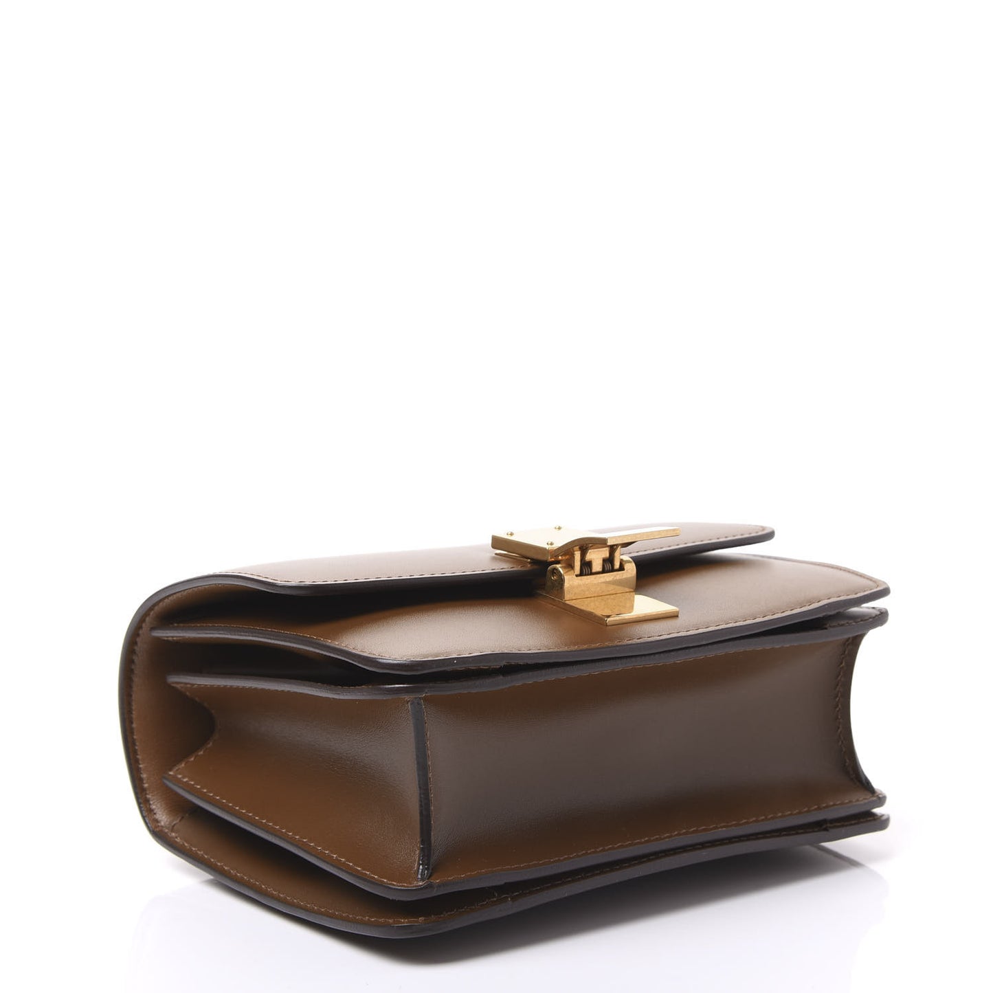 Smooth Calfskin Small Classic Box Flap Bag Camel