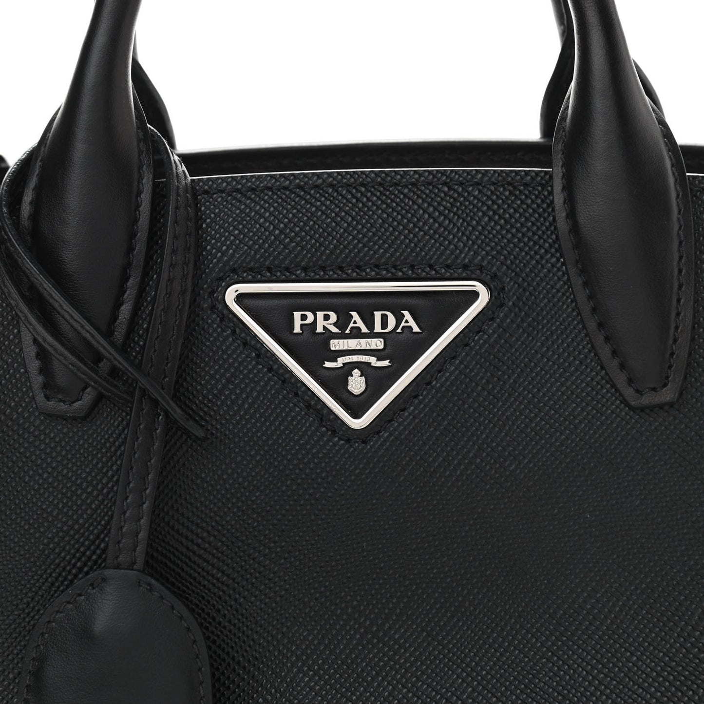 Saffiano Cuir Calfskin Small Kristen Black