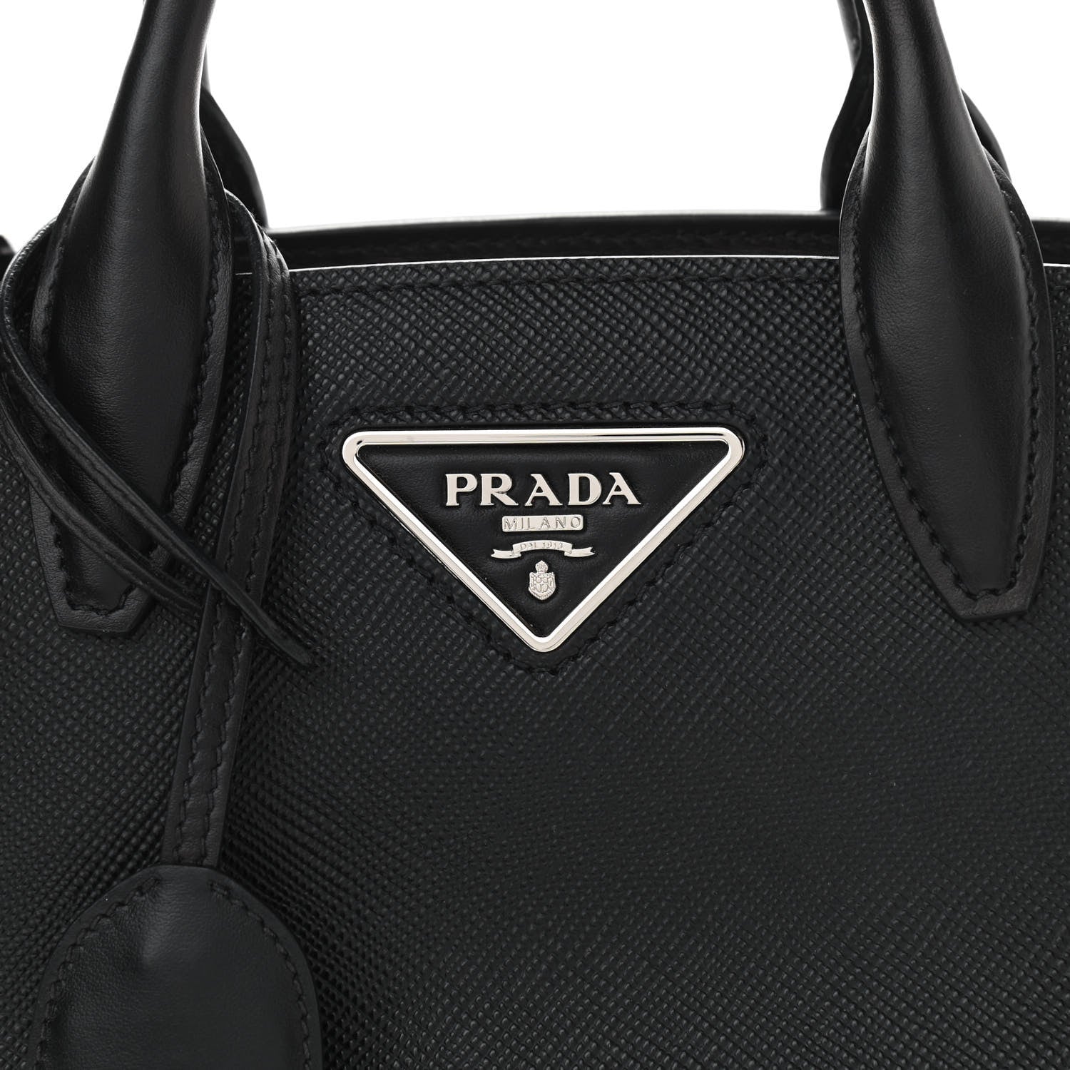 Prada Saffiano Cuir Calfskin Small Kristen Black 6 of 8