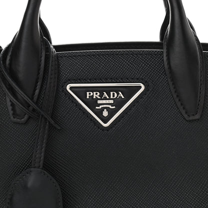 Prada Saffiano Cuir Calfskin Small Kristen Black 6 of 8