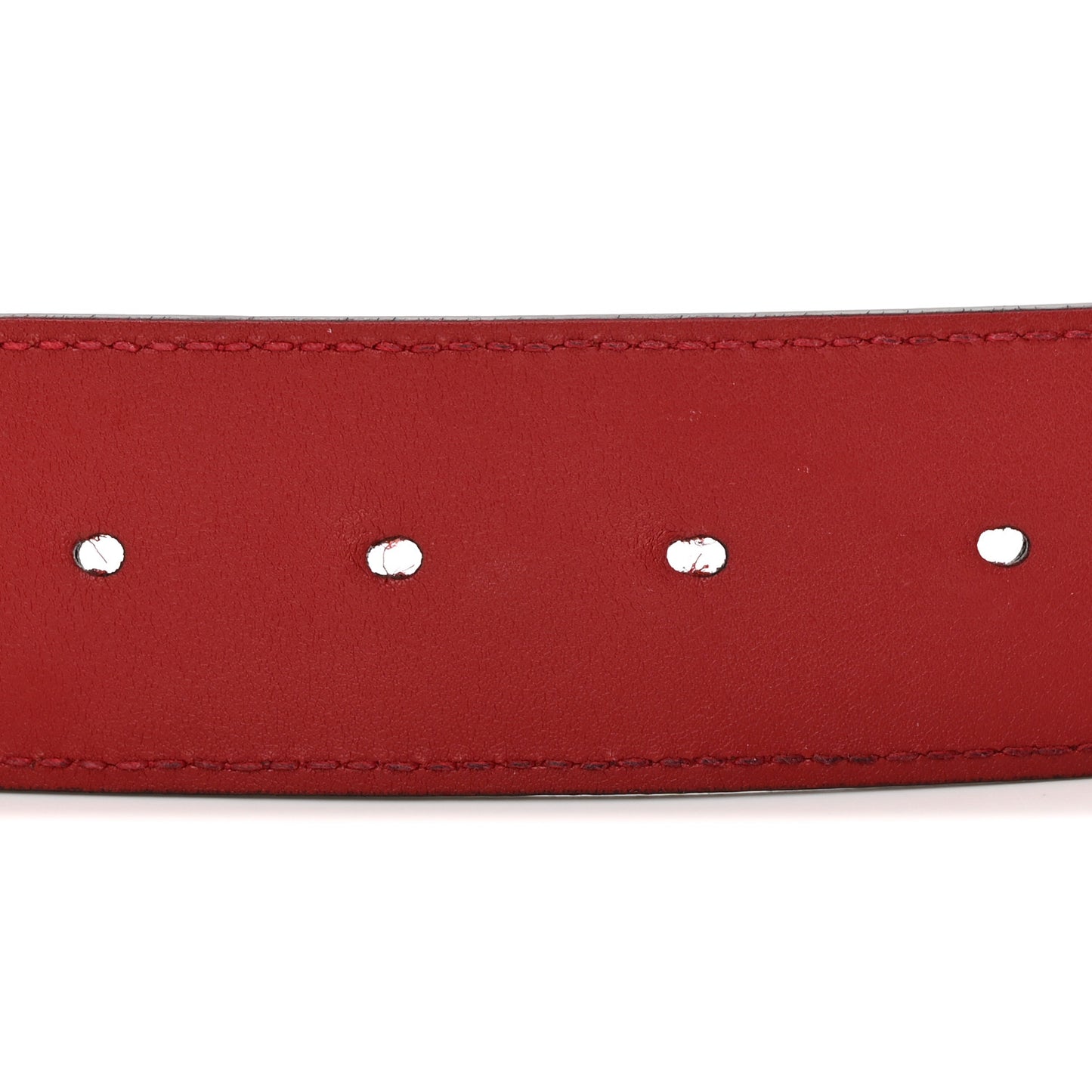 Plutone Calfskin Double G 40mm Belt 95 38 Rosso
