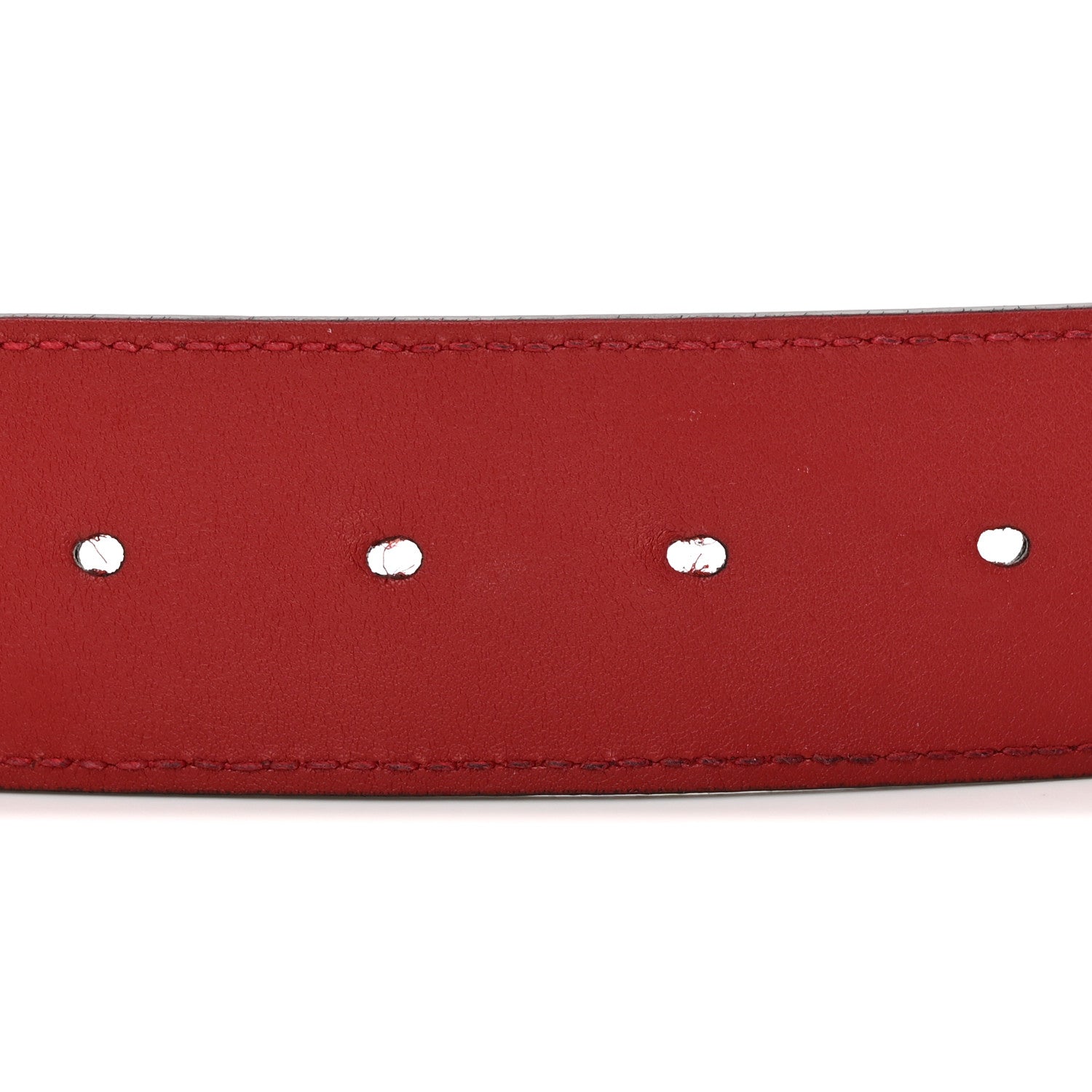 Gucci Plutone Calfskin Double G 40mm Belt 95 38 Rosso 3 of 10
