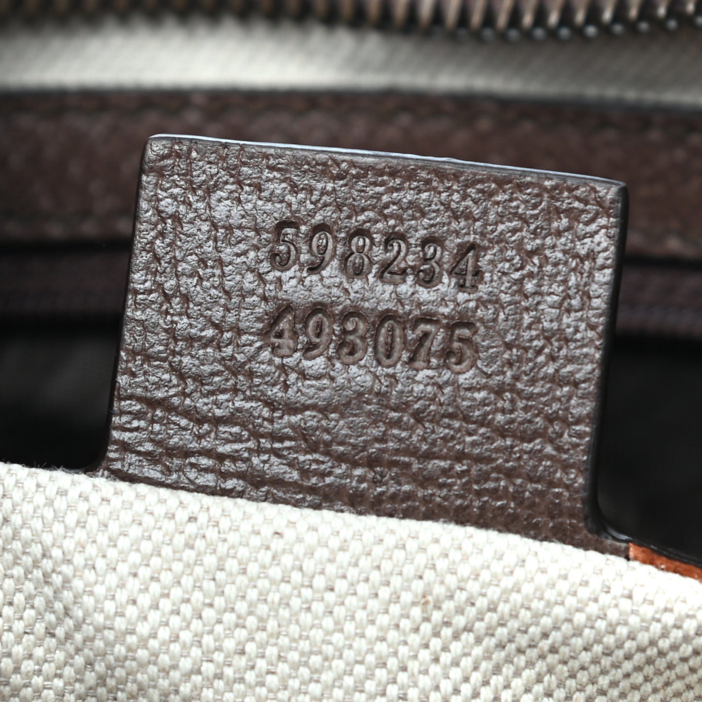 GG Supreme Monogram Web Toiletry Case Brown