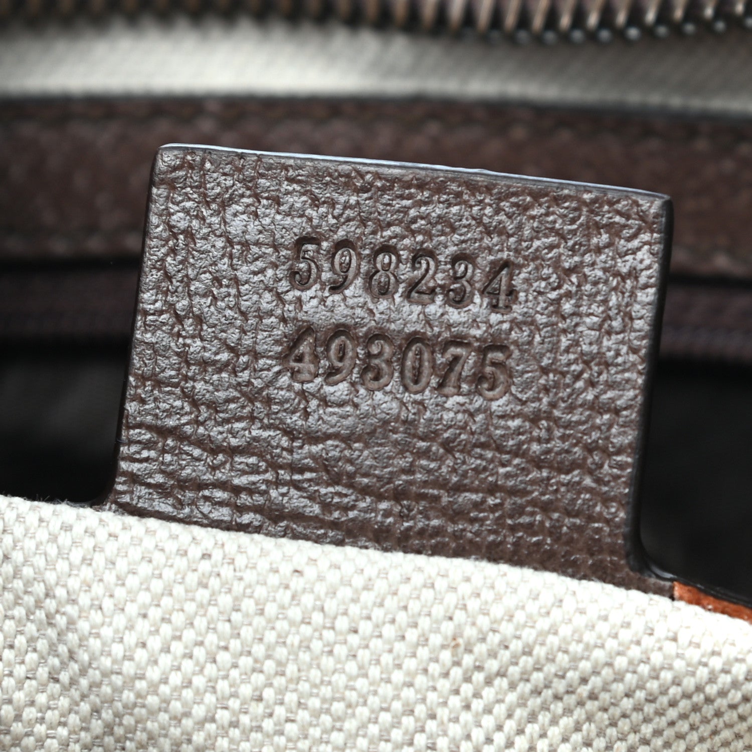 Gucci GG Supreme Monogram Web Toiletry Case Brown 6 of 6