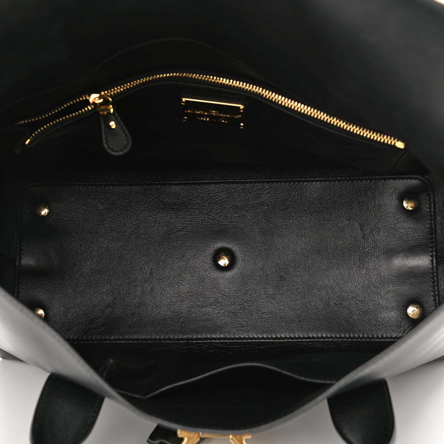 Calfskin Medium Sookie Satchel Black