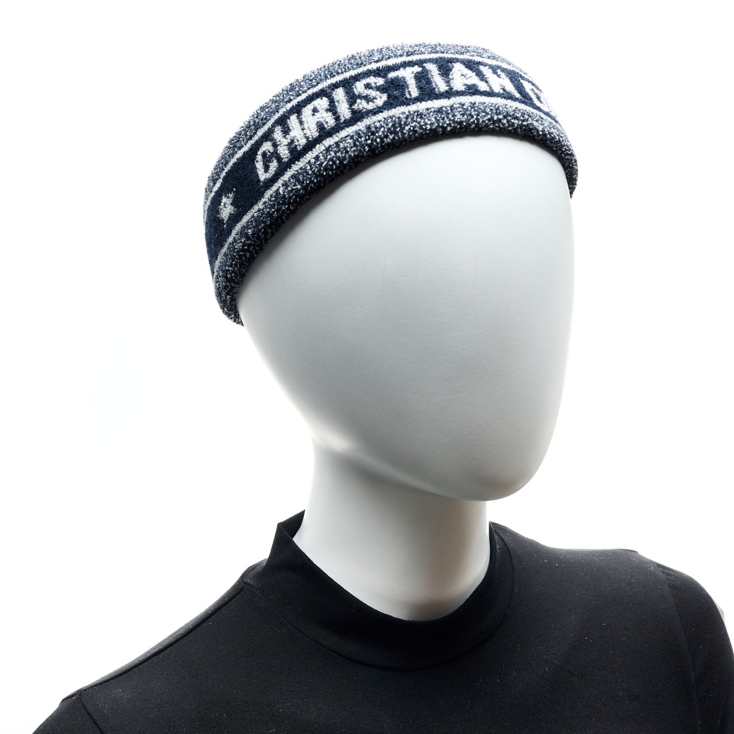 Cotton Headband and Wristband Set Blue