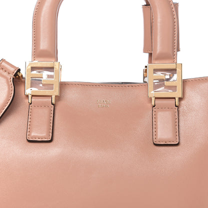 Fendi Vitello Glacier Small FF Tote Rosa Bourbon 10 of 10