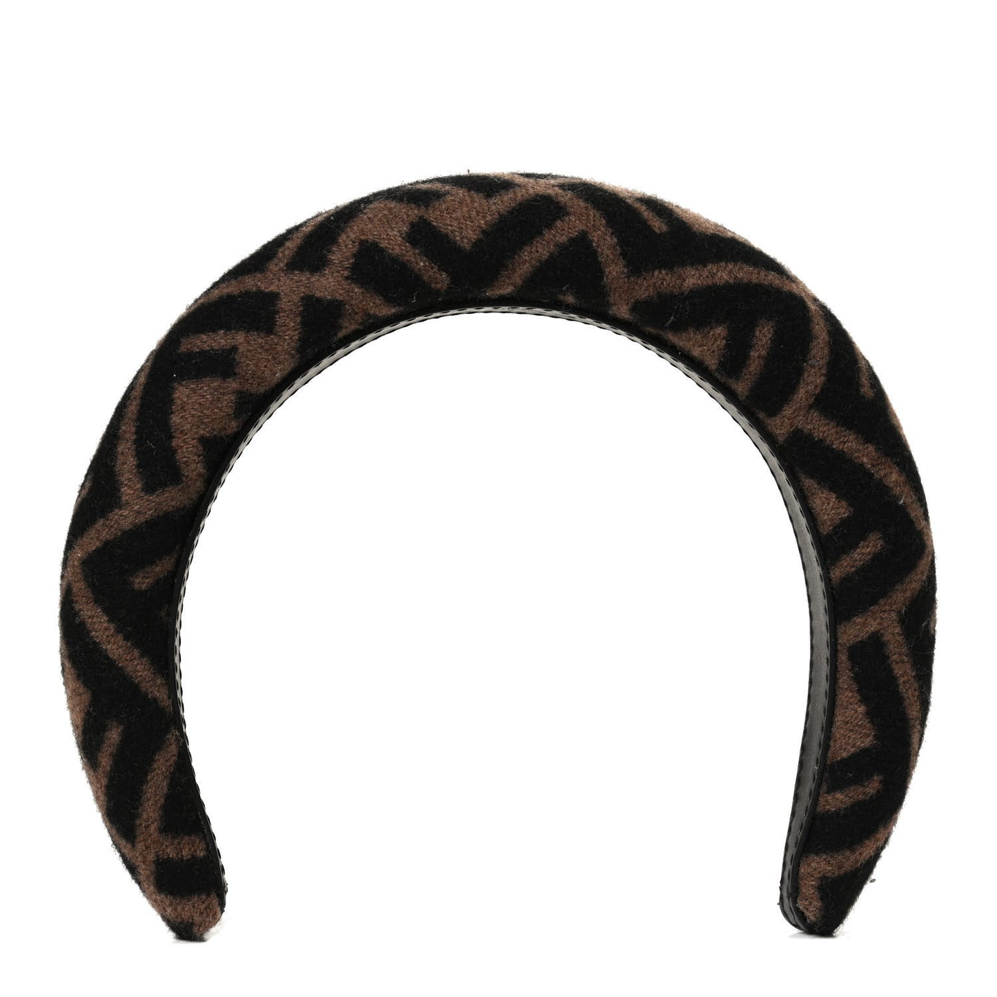 Wool Cashmere FF Logo Headband Tobacco