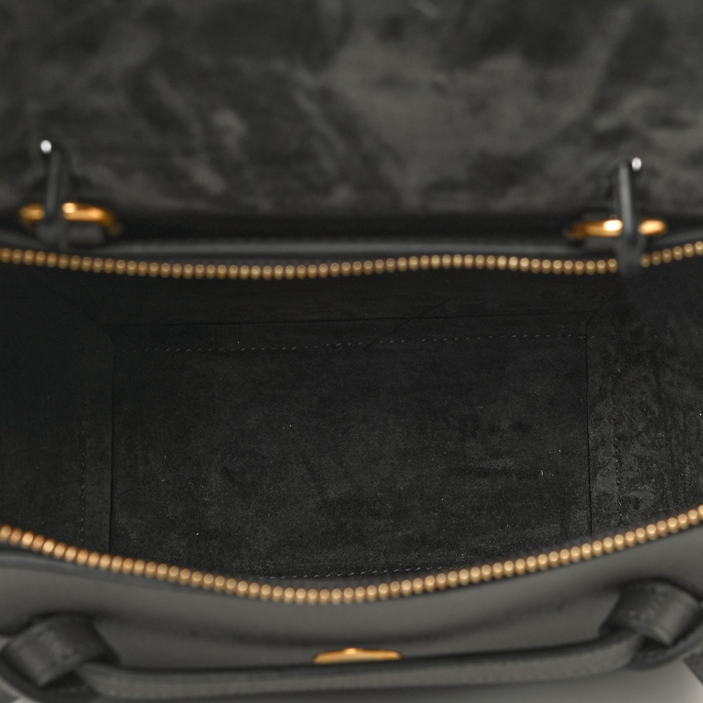 Grained Calfskin Nano Belt Bag Grey