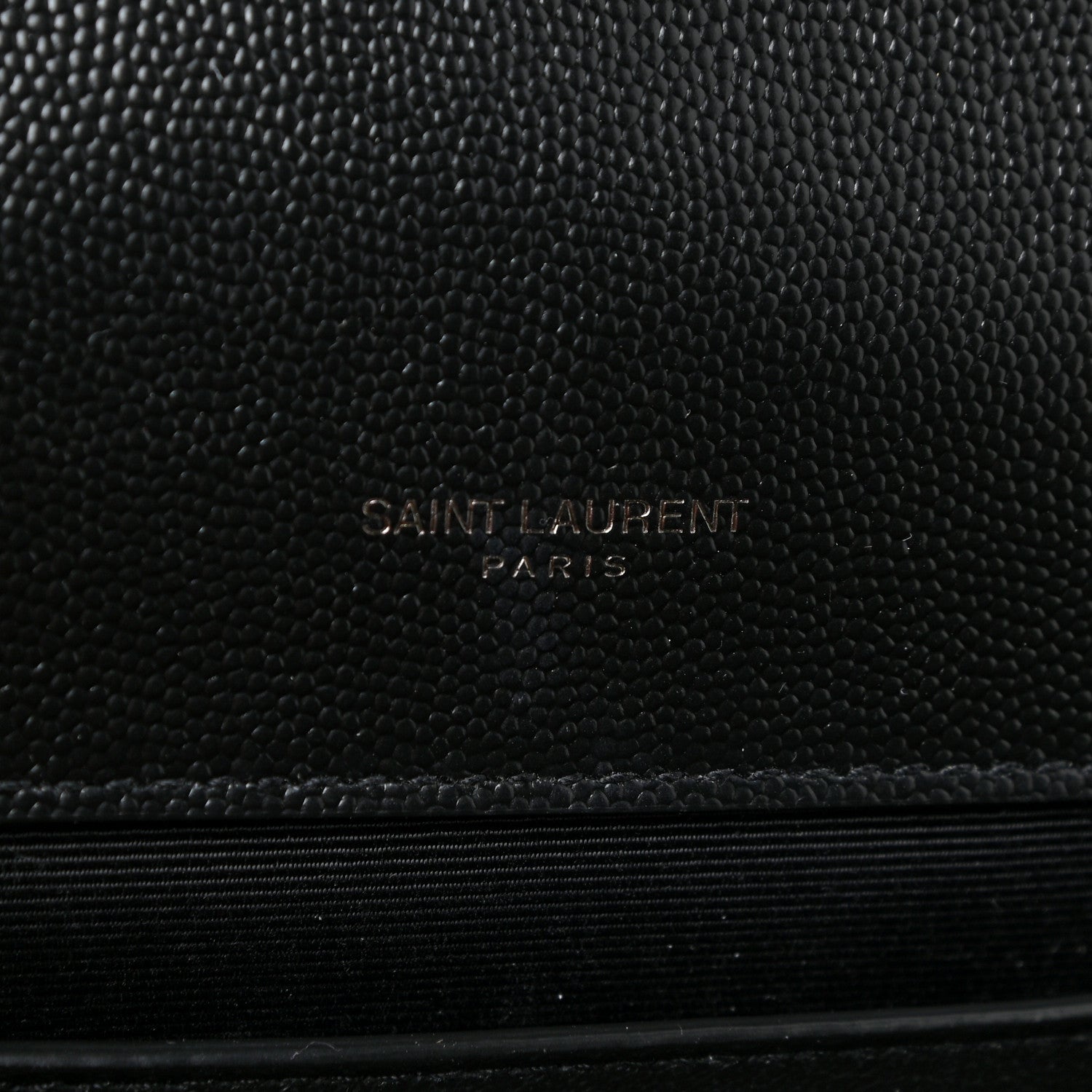 Saint Laurent Grain De Poudre Textured Mixed Matelasse Triquilt Medium Monogram Satchel Black 6 of 13