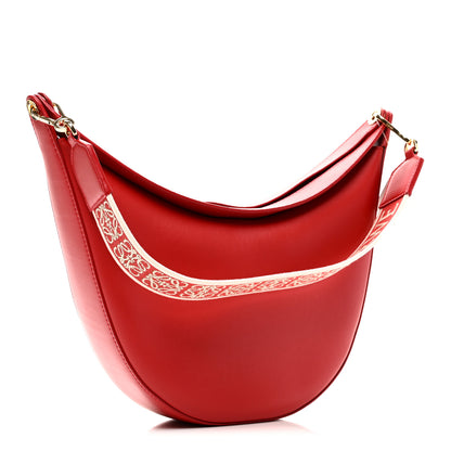 Loewe Satin Calfskin Jacquard Luna Bag Scarlet Red 3 of 9