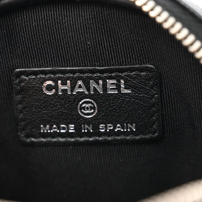 Chanel Iridescent Caviar Quilted Zip Around Classic Coin Purse Black 6 of 9