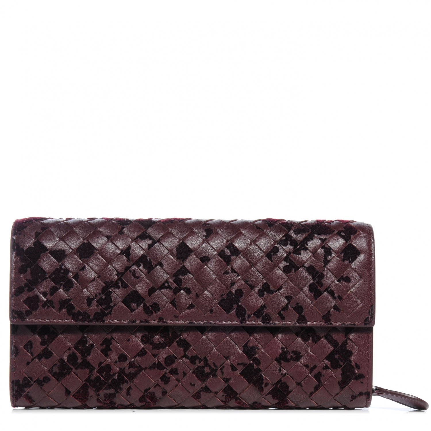 Bottega Veneta Intrecciato Velvet Continental Wallet 1 of 8