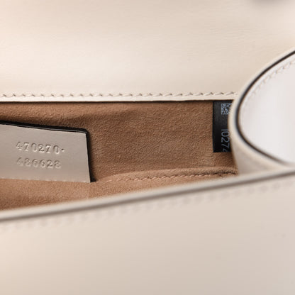 Gucci Calfskin Mini Sylvie Top Handle Bag White 9 of 10