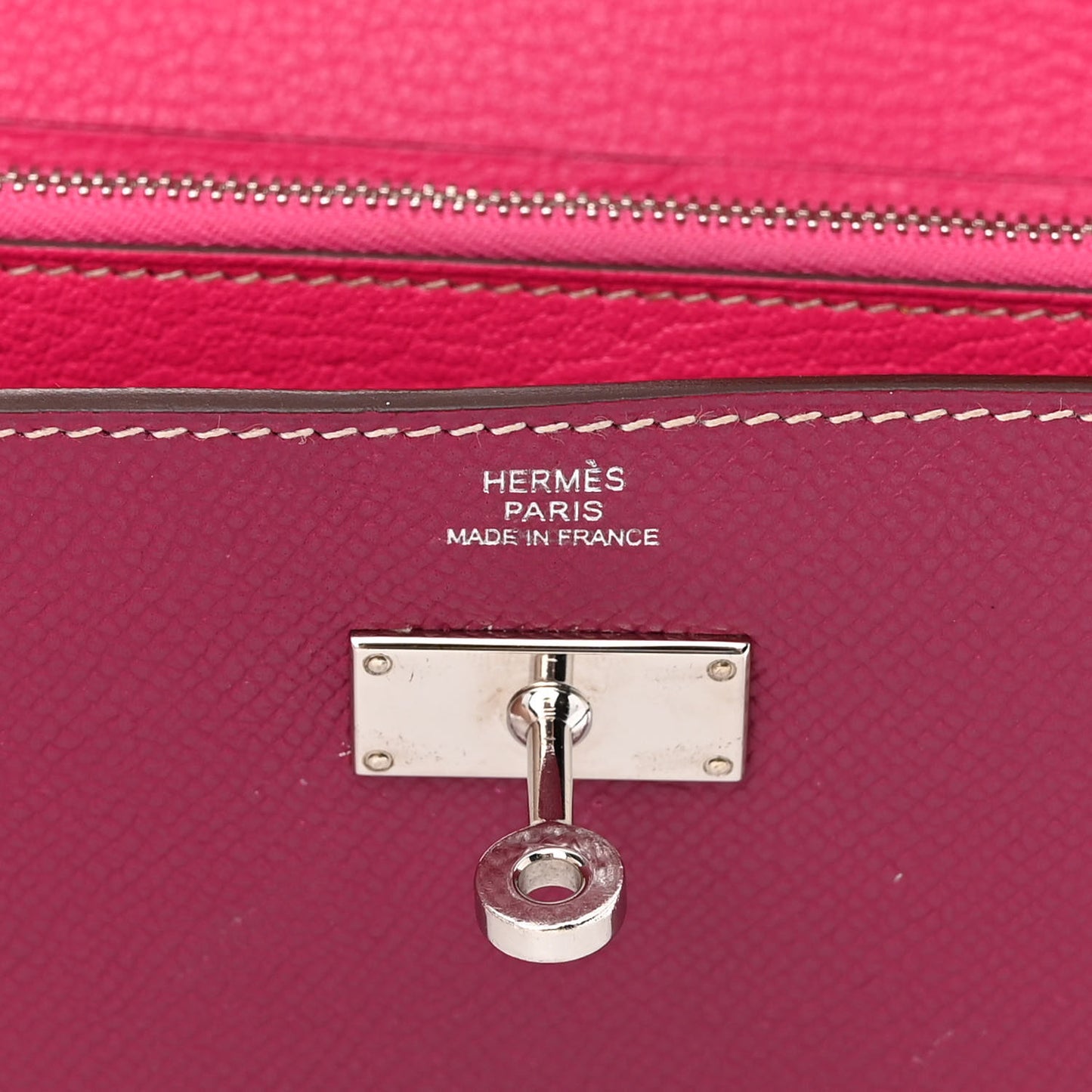Epsom Candy Kelly Longue Wallet Tosca Rose Tyrien