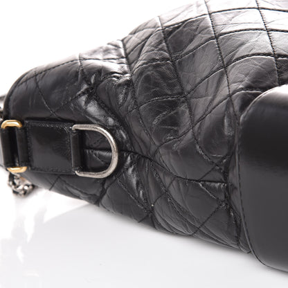 Chanel Aged Calfskin Quilted Large Gabrielle Hobo Black 12 of 18